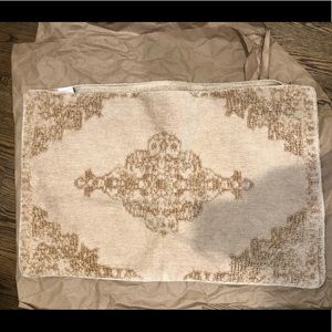 Tan Pottery Barn 16 x 26 lumbar pillow